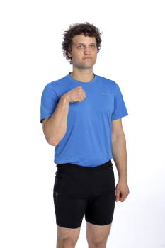 Faust ballen. © Gelenk-Klinik Dehnung der Handgelenksstrecker bei Tennisarm, Stufe 1