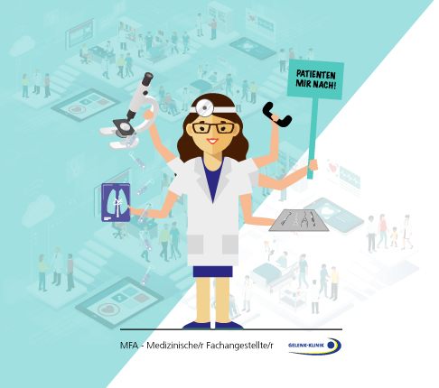 Auszubildende/r Medizinische/r Fachangestellte/r © Gelenk-Klinik Azubi Medizinische/r Fachangestellte/r
